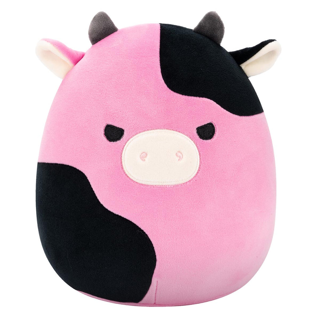 Squishmallows 8" Pollyanna the Black and Pink Cow | Jazwares