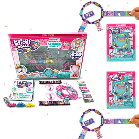 Sticki Rolls Sticki Station & Sticki Bands Bundle