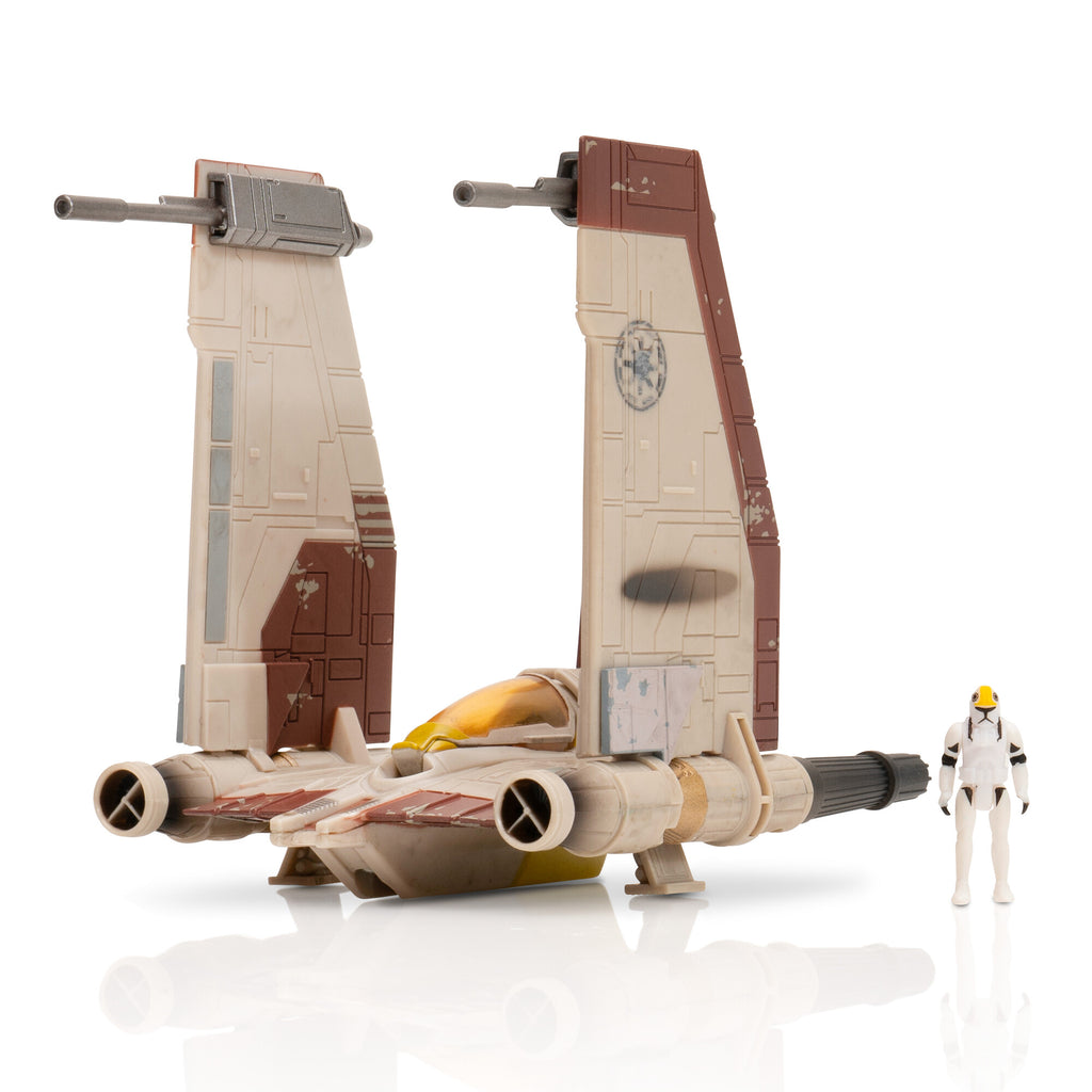 Star Wars Micro Galaxy Squadron - V-Wing Starfighter 7.6cm Avec Figurines Clone Pilot Et R4-P17 - 6