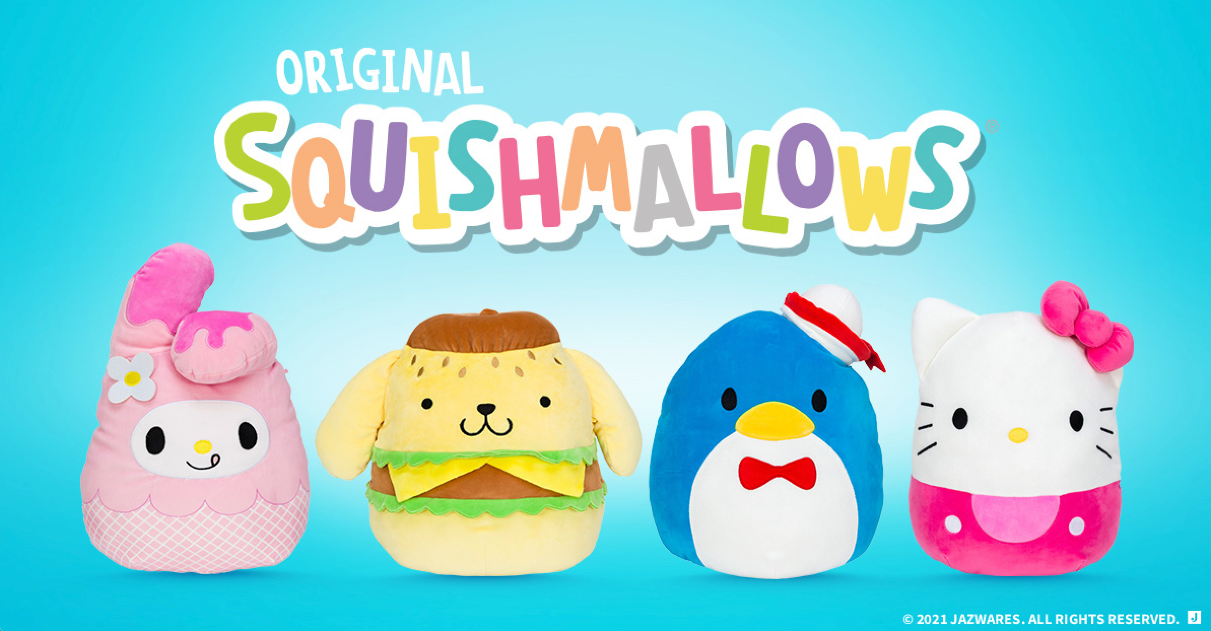 thumbnail image 2 of Squishmallows Hello Kitty Tuxedosam Sam Milkshake 12 Plush Sanrio... 2 of 9