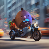 8-Inch Select Series Harold the Chocolate Chick with Bowtie - 1