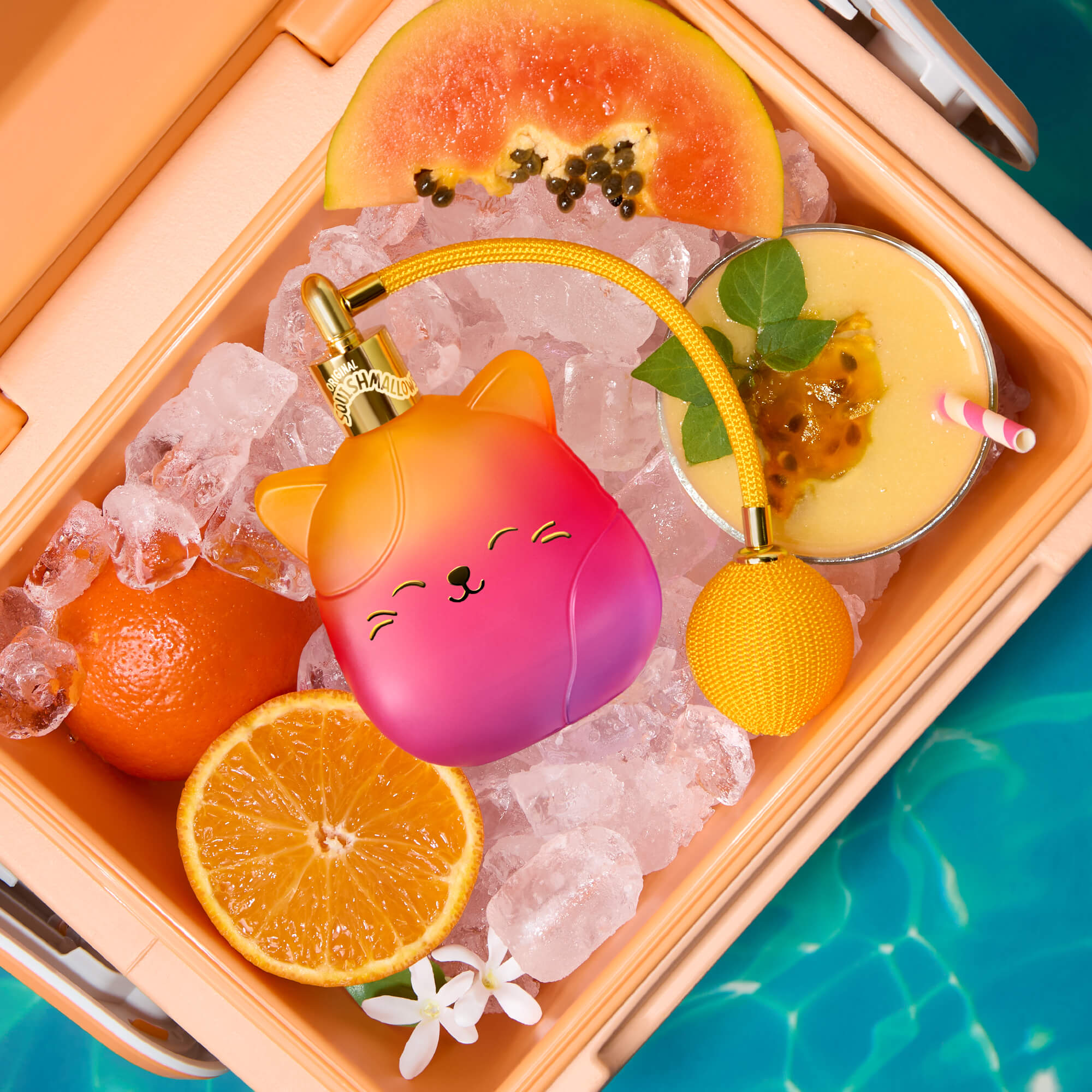 スプモーニ　spmoni fancy cat sweat Squishmallows Whisked Away Tropical Sunset Limited Edition