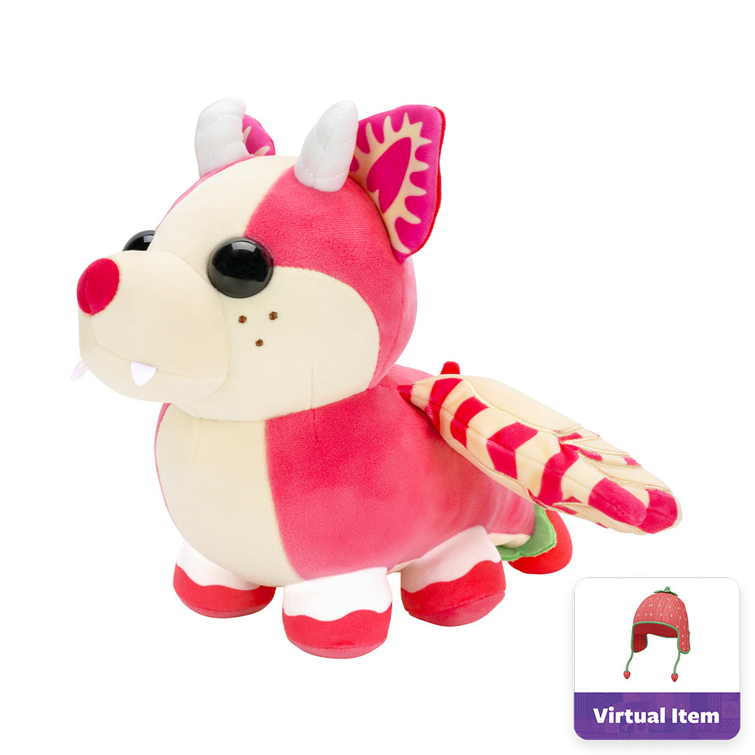 Adopt Me Collector Plush - Strawberry Shortcake Bat Dragon (Series 5 ...