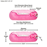 Hello Kitty and Friends Pink Bolster Pet Bed - 9