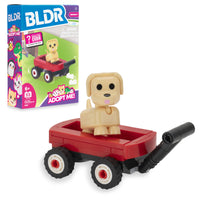 Adopt Me Dog & Red Wagon Stroller Building Set - 0