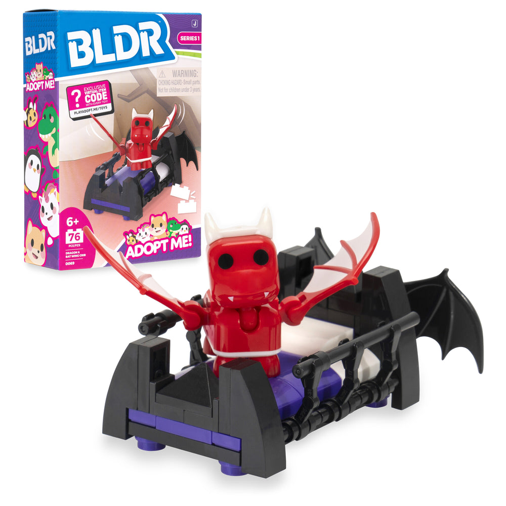 Adopt Me Dragon &amp; Bat Wing Crib Building Set - 1