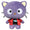 Hello Kitty and Friends Series 2 - Chococat 8-Inch Punks Plush - 1