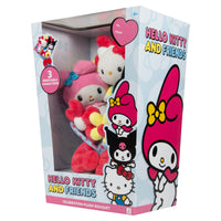 Bouquet De Fête Hello Kitty Et Amis – Peluches 30,5 Cm Avec 9 Pièces (Hello Kitty, My Melody, Kuromi + Fleurs), Produit Officiel Sanrio - 5