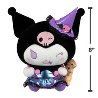 Hello Kitty and Friends 8-Inch Kuromi Halloween Plush Wearing a Witch Costume - 5