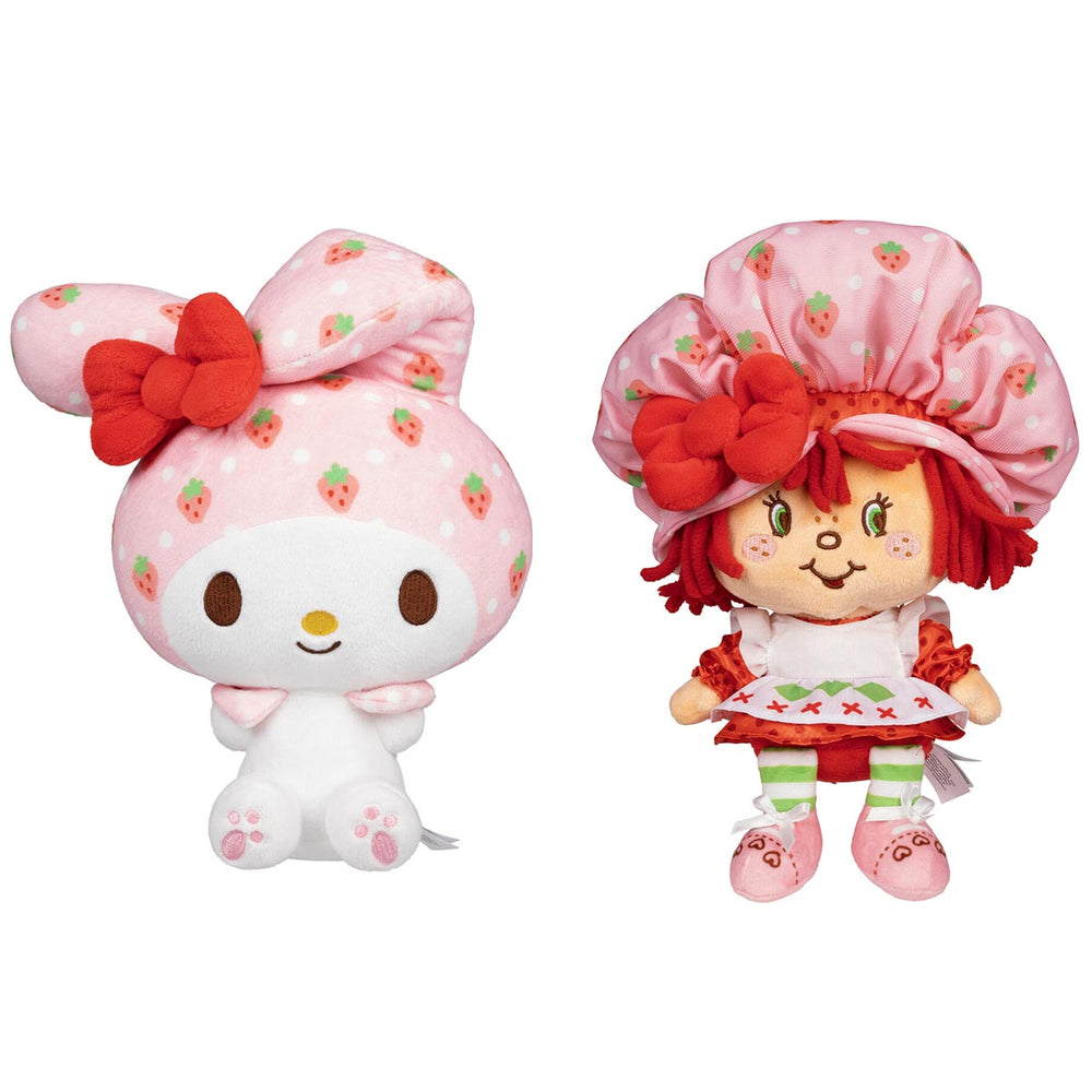Hello Kitty and Friends 8-Inch Strawberry Shortcake x My Melody Plush 2-Pack - 1