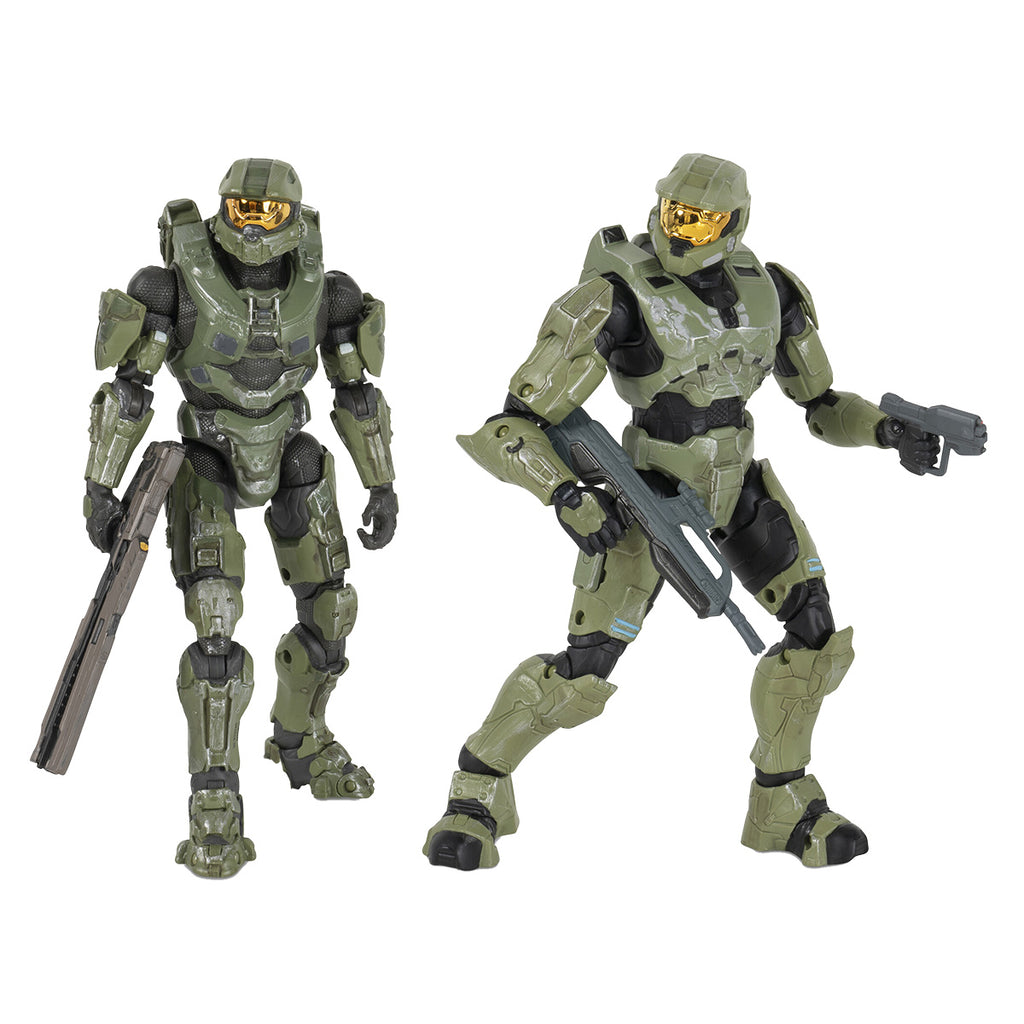Action Figure Halo 4 Spartan Soldier 14 Cm – Serie 3 McFarlane Toys – Armatura Brick Red E Fucile Da Battaglia