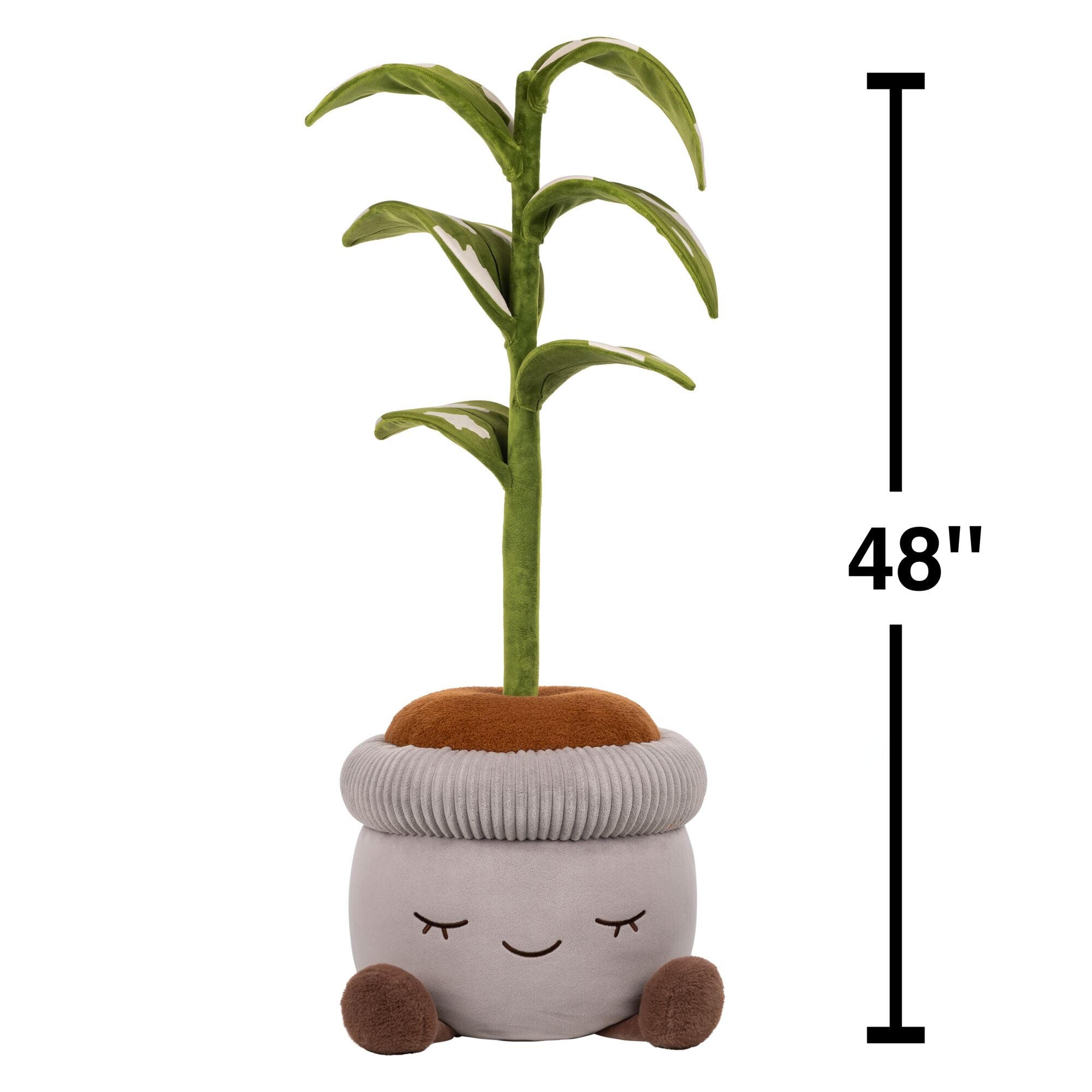 potted plant plush set Greenhouse by Russ 4 Feet Tall Rubber Tree Plush