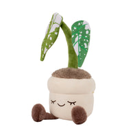 Greenhouse by Russ 12-Inch Grey Monstera Plant Plush - 1