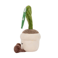 Greenhouse by Russ 12-Inch Grey Monstera Plant Plush - 2