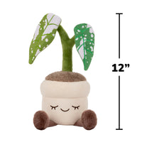 Greenhouse by Russ 12-Inch Grey Monstera Plant Plush - 4