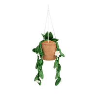 Greenhouse by Russ 8-Inch Hanging Plant with Flowers Plush - 4
