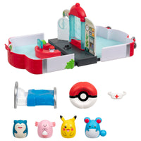 Squish-a-longs Pokémon Center Playset (Pikachu, Chansey, Marill, Snorlax) - 0