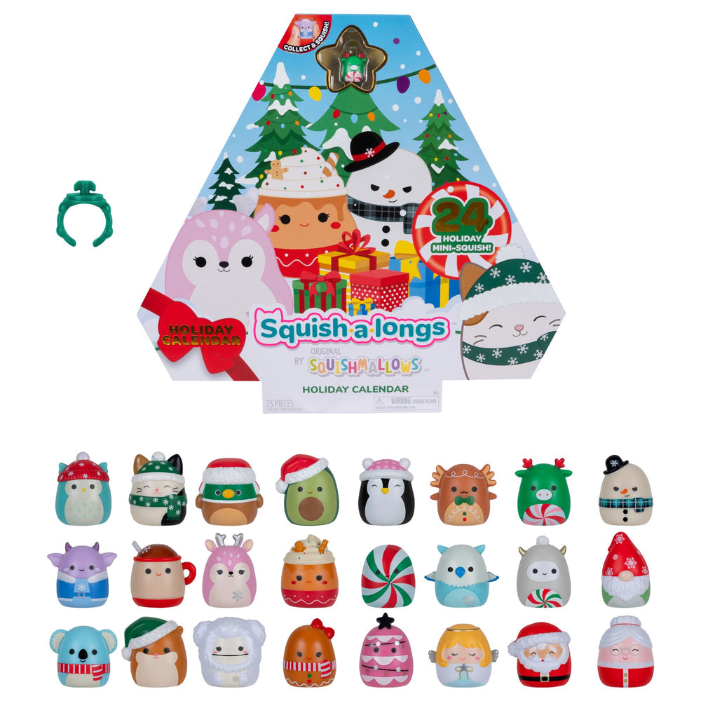 Squish-a-longs Holiday Countdown Calendar – Includes 24 Mini-Squish - 1