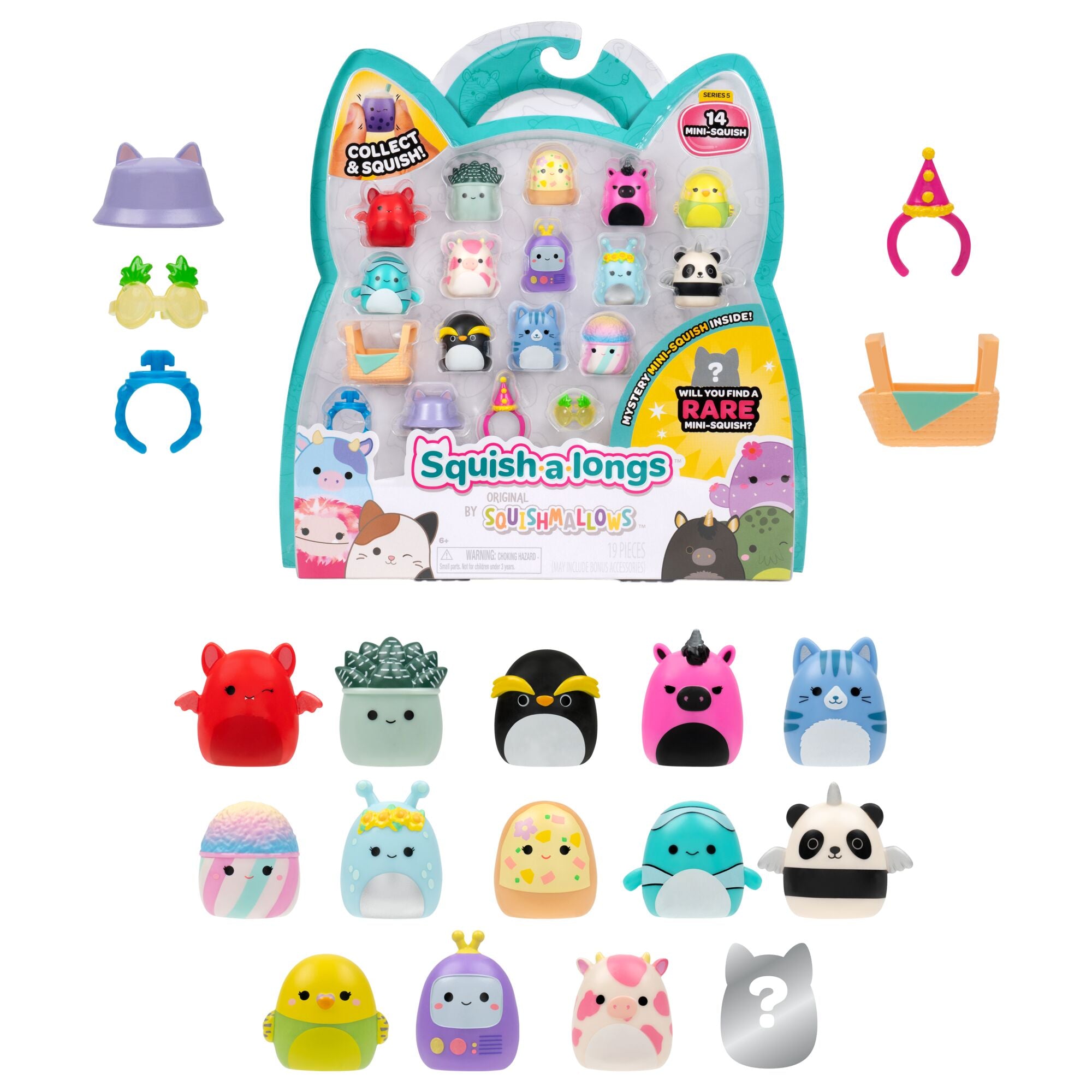 Squish-a-longs Mini-Squish 14-Pack Style 2 | Jazwares
