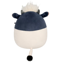 8-Inch Dill the Black and White Cow with Shaggy Hair - 3