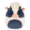 8-Inch Dill the Black and White Cow with Shaggy Hair