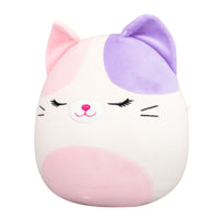 8-Inch Nell the Pink And Purple Calico Cat - 1