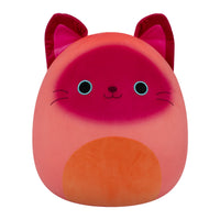 20-Inch Madisun the Orange and Maroon Siamese Cat - 0