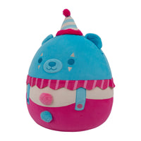14-Inch Blubo the Neon Blue Bear in Pink Clown Costume - 1