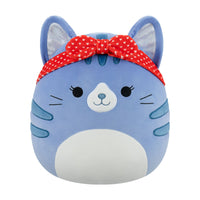 5-Inch Carizma the Blue Tabby Cat with Headband - 0