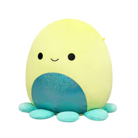12-Inch Orphie the Lime Green Octopus with Teal Tentacles - 1