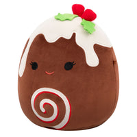8-Inch Fleur the Yule Log with Holly - 1
