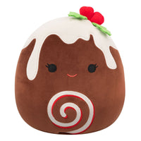 8-Inch Fleur the Yule Log with Holly - 0