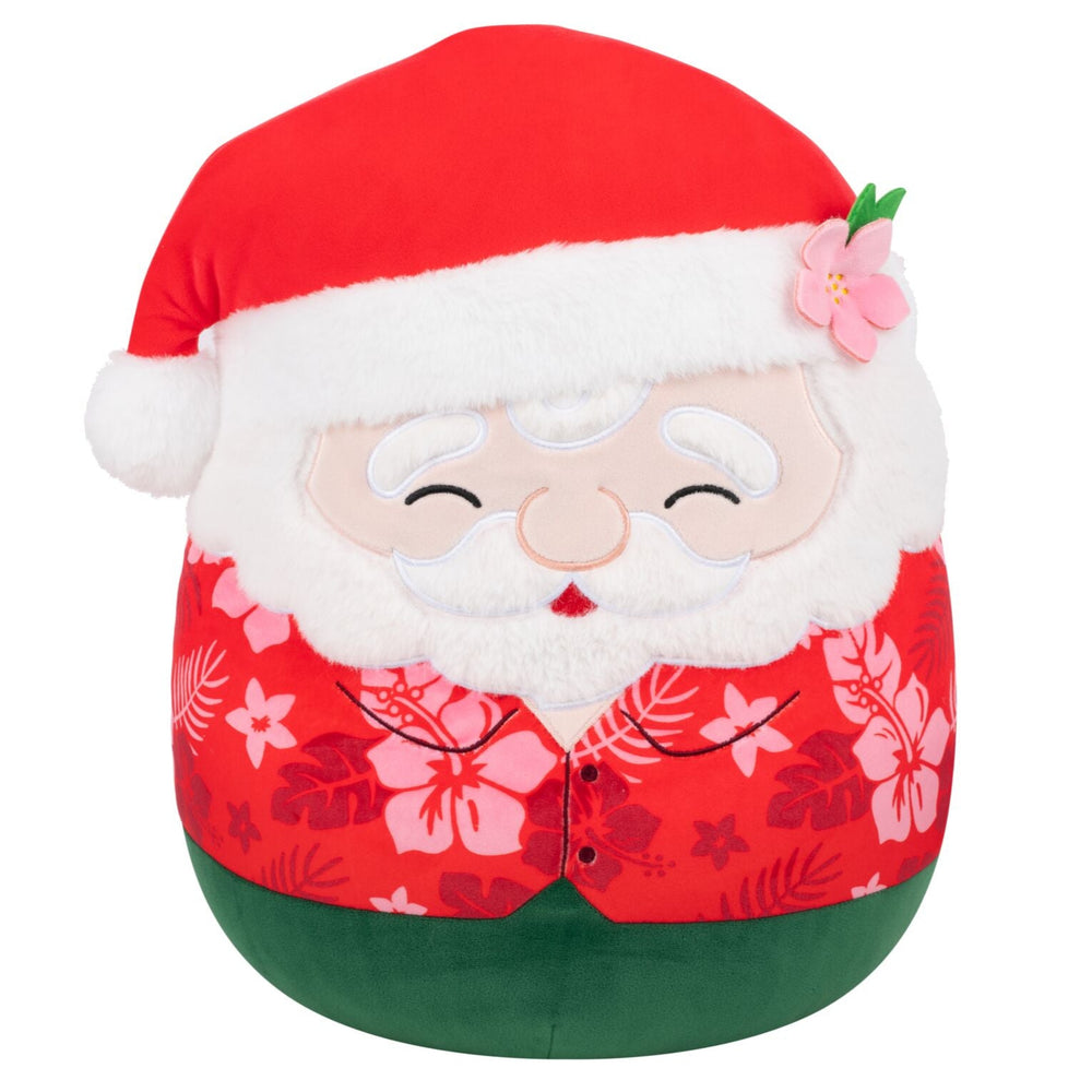 14-Inch Nick the Santa Claus in Red Hawaiian Shirt - 1
