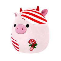 14-Inch Patton the Red Peppermint Cow - 1