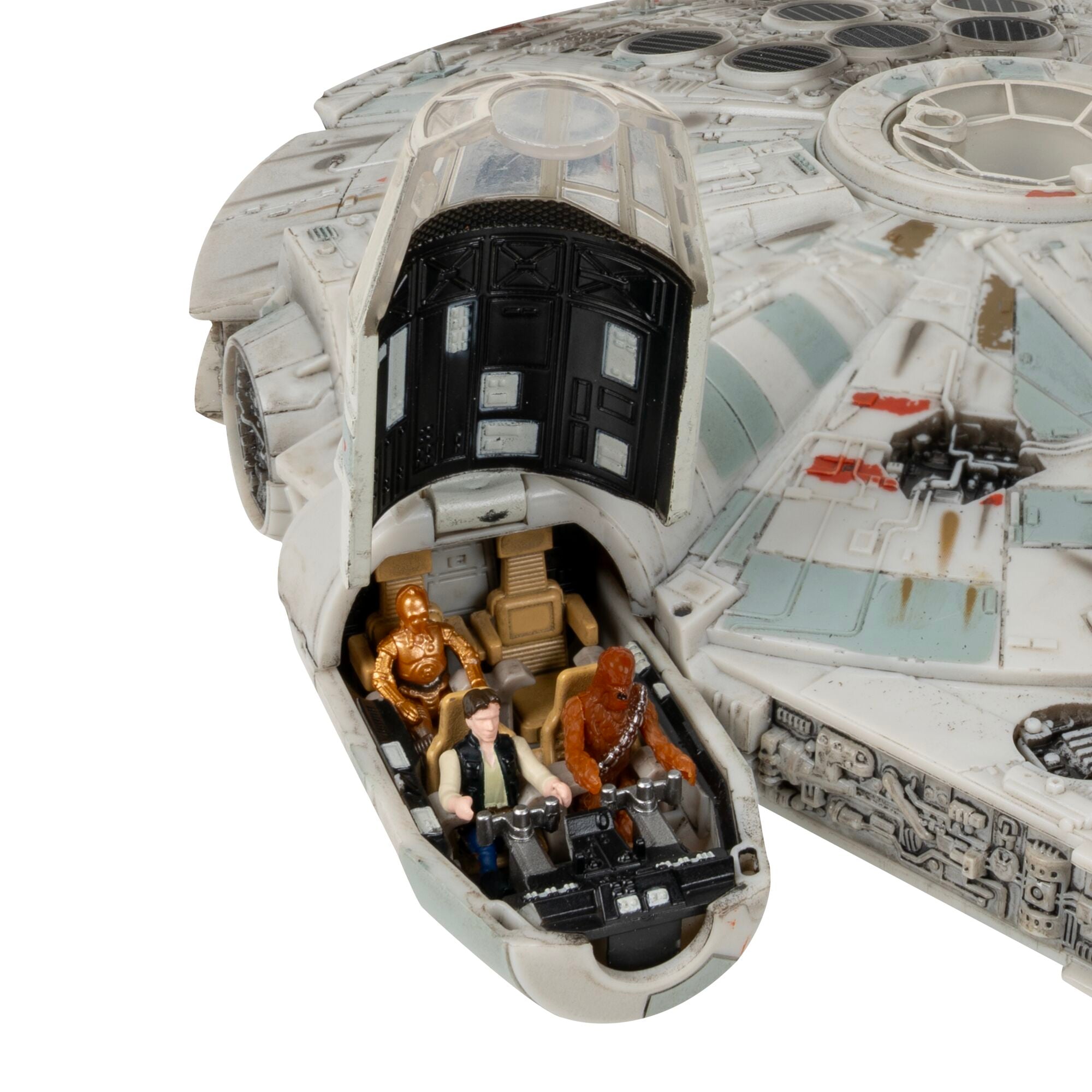 Figurine Star Wars Millennium Falcon Micro Galaxy Squadron - 22,5 Cm Avec Sons Et Lumières - 10