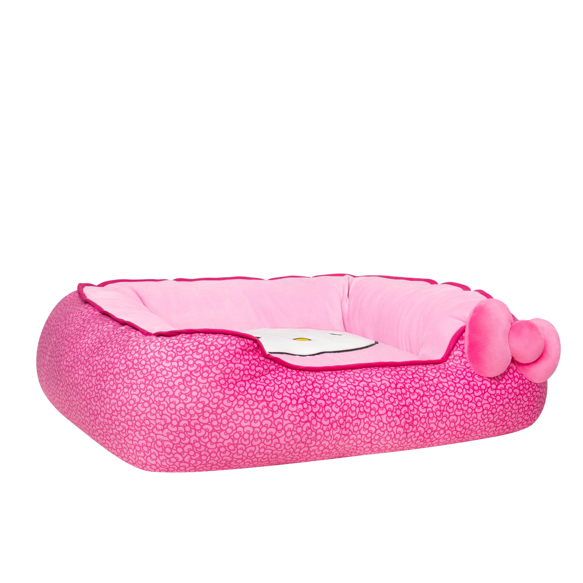Hello Kitty And Friends Pink Bolster Pet Bed Jazwares hello-kitty-and-friends-pink-bolster-pet-bed-jazwares