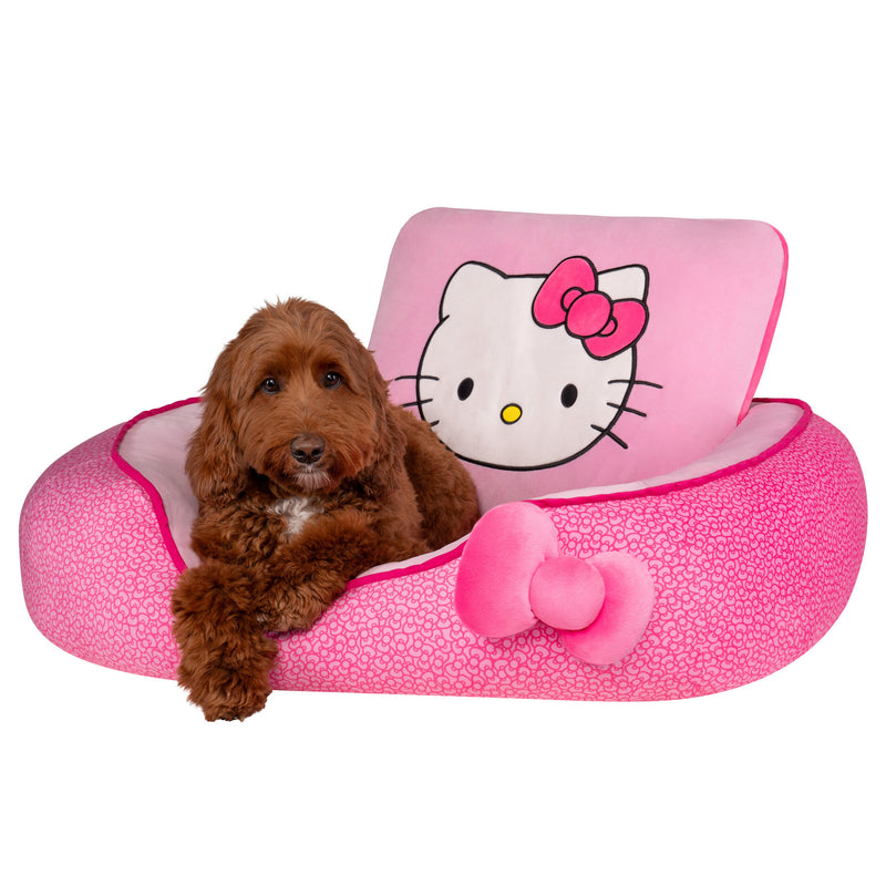 Hello Kitty and Friends Pink Bolster Pet Bed