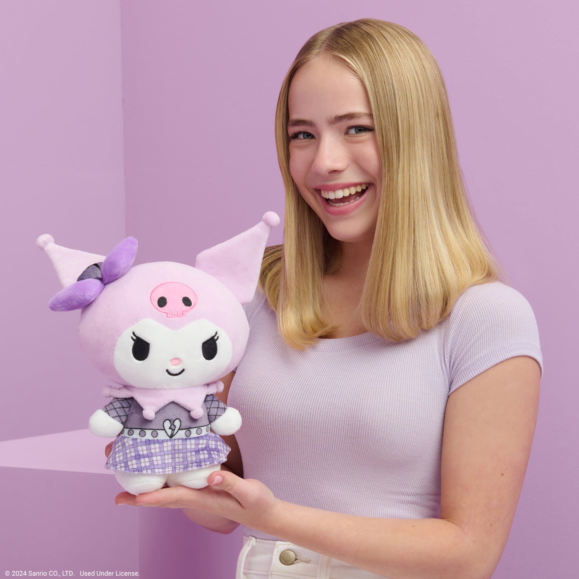 Hello Kitty And Friends 8 Inch Kuromi Punks Plush Jazwares hello-kitty-and-friends-8-inch-kuromi-punks-plush-jazwares