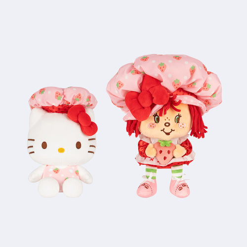 Hello Kitty and Friends 8-Inch Strawberry Shortcake x Hello Kitty Plush 2-Pack Image