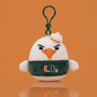 University of Miami 3.5-Inch Sebastian the Ibis Plush Clip - 1