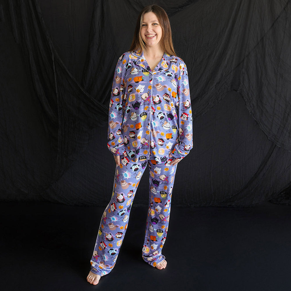 Squishmallows Halloween Women&#39;s Luxe Pajama Pant Set - 1