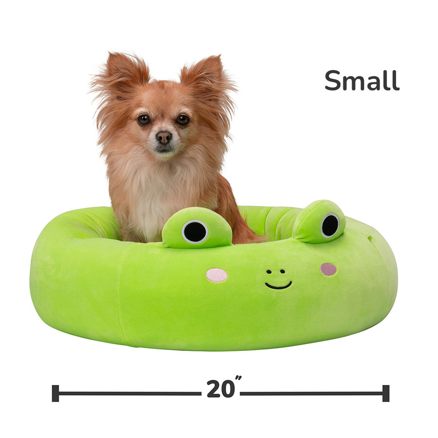 SQUISHMALLOWS JPT Wendy The Frog Cat & Dog Bed, Green, Large 