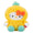 BumBumz Hello Kitty Pineapple FruitBumz Plush - 1