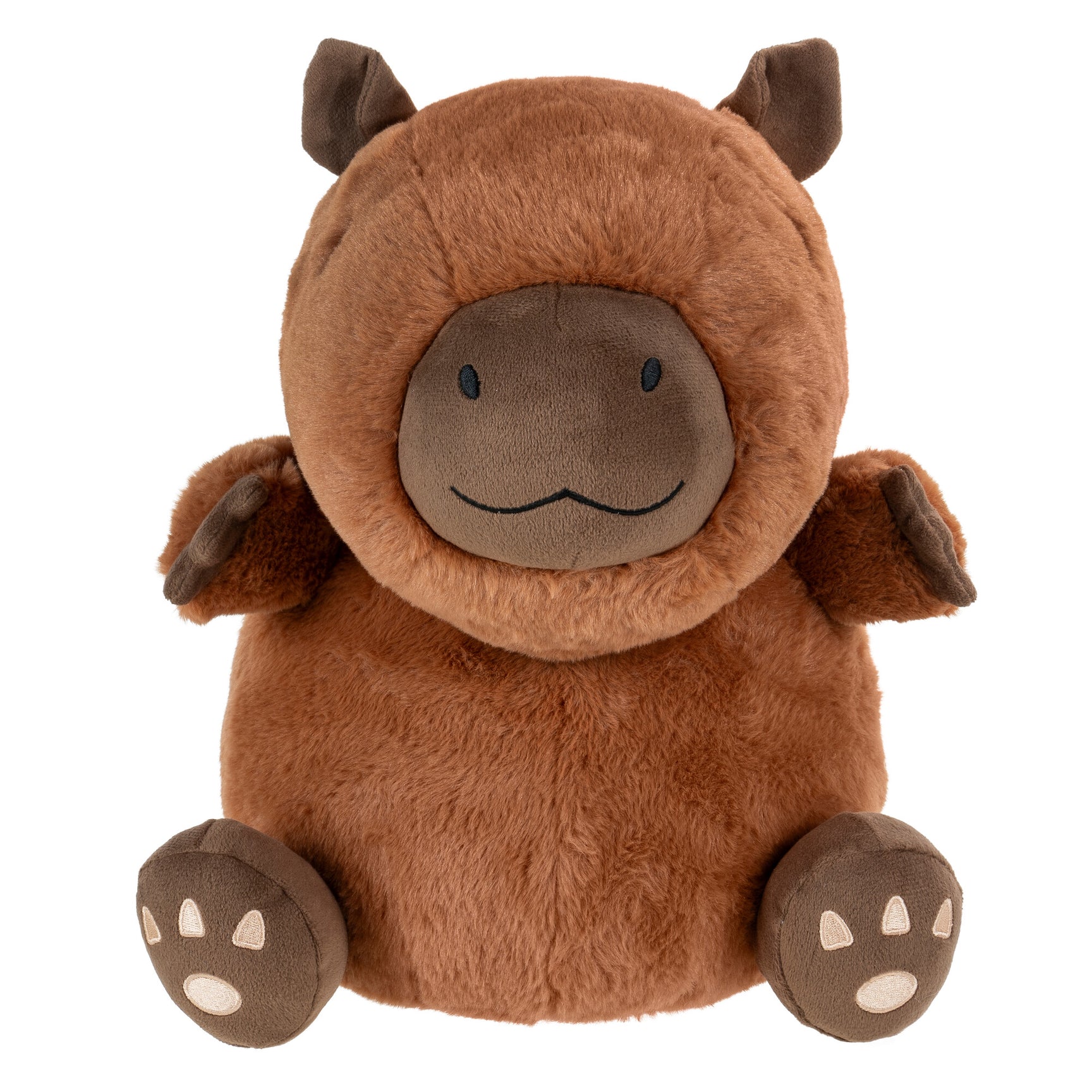 Russ 14-Inch Capybara with Boba Plush - Ultrasoft Polyester Toy, Model RBCR00901, Cute Collectible