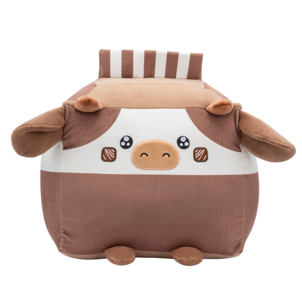 Russ 14-Inch Chocolate Milk Box Cow Plush - 1
