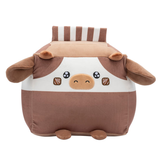 Russ 14-Inch Chocolate Milk Box Cow Plush