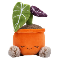 Greenhouse by Russ 12-Inch Black Velvet Alocasia Plant Plush - 0