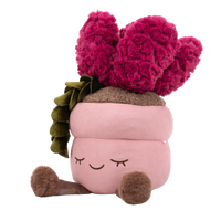 Greenhouse by Russ 12-Inch Pink Pot Succulent Plush - 1