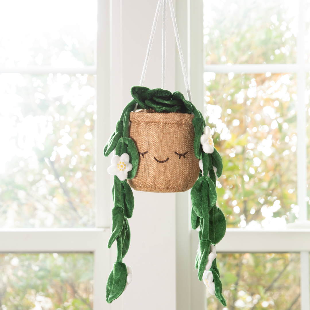 hanging plants in a bag Greenhouse by Russ 8"Hanging Plant with Flowers Plush