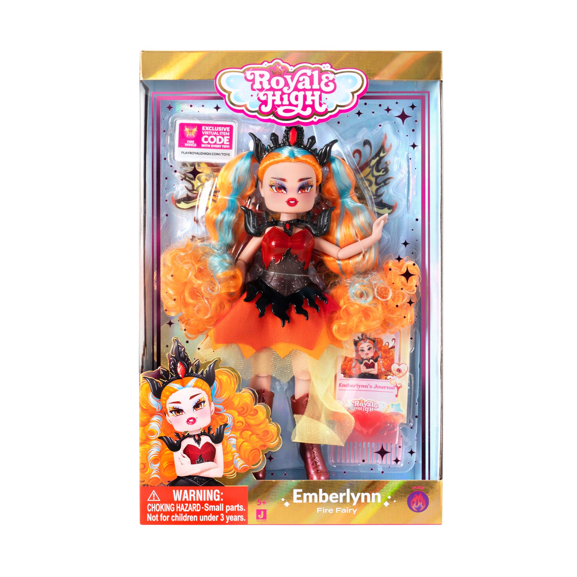 fire fairy dress rh Amazon.com: Royale High 3 Fire Fairy Fashion Doll - 1 Figure with 9 Fashion Accessories - Virtual Item Code Included - Series 1